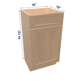 Harvest Assembled Vanity 1 Door Sink Base with Drawer Front 18" Wide X 16" Depth