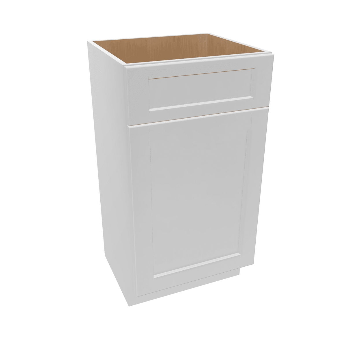 Luxor-White Assembled Vanity 1 Door Sink Base with Drawer Front 18" Wide X 16" Depth