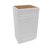Luxor-White Assembled Vanity 1 Door Sink Base with Drawer Front 18" Wide X 16" Depth