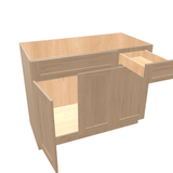 Harvest Assembled Vanity Combination Base Cabinets 36" - 42" Wide 1 Drawer Right