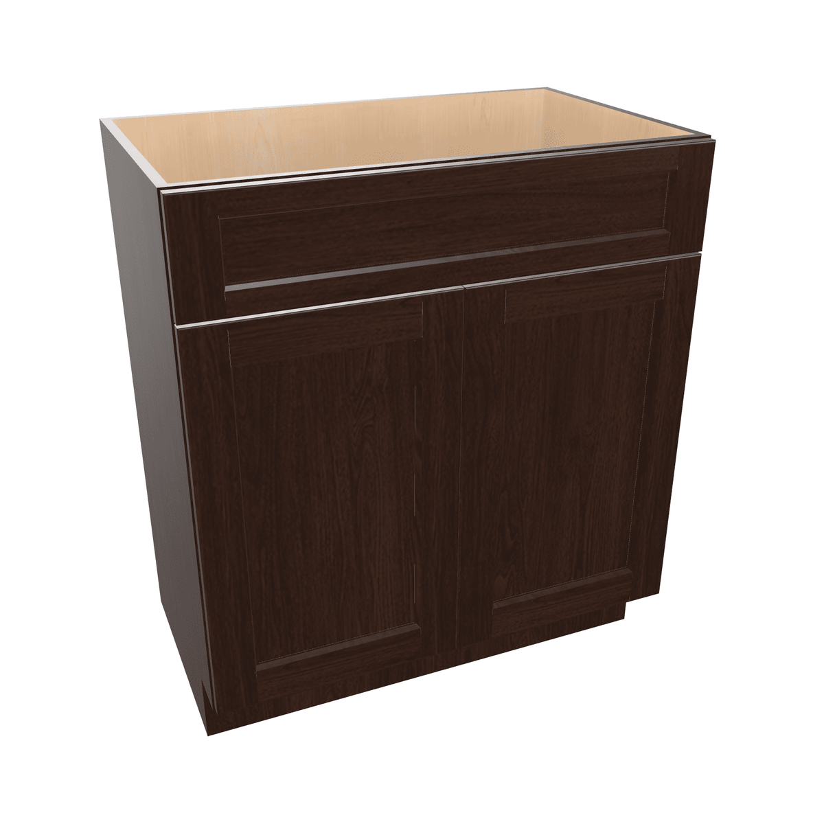 Espresso Assembled Vanity 2 Door Sink Base with Drawer Front 18" Deep