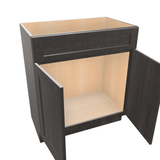 Smoky-Grey Assembled Vanity 2 Door Sink Base with Drawer Front 18" Deep