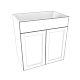 Smoky-Grey Assembled Vanity 2 Door Sink Base with Drawer Front