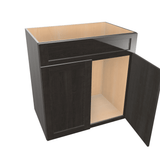 Smoky-Grey Assembled Vanity 2 Door Sink Base with Drawer Front