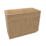 Harvest Assembled Vanity Combination Base Cabinet with 2 Doors 2 Drawers Left or Right