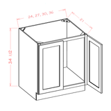 Vanity- 2 Door Sink Base Full Height