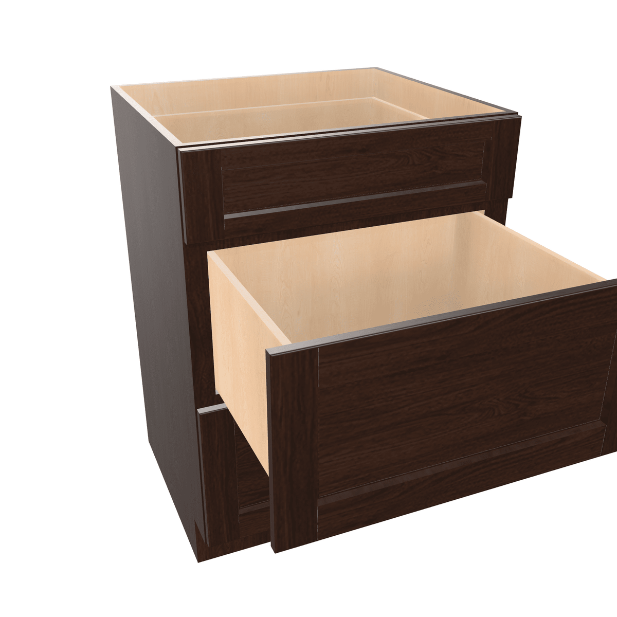 Espresso Assembled Vanity 3 Drawer Base Cabinet