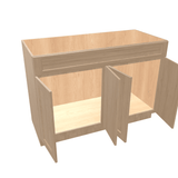 Harvest Assembled Vanity Combination Base Cabinets 48" Wide 4 Door