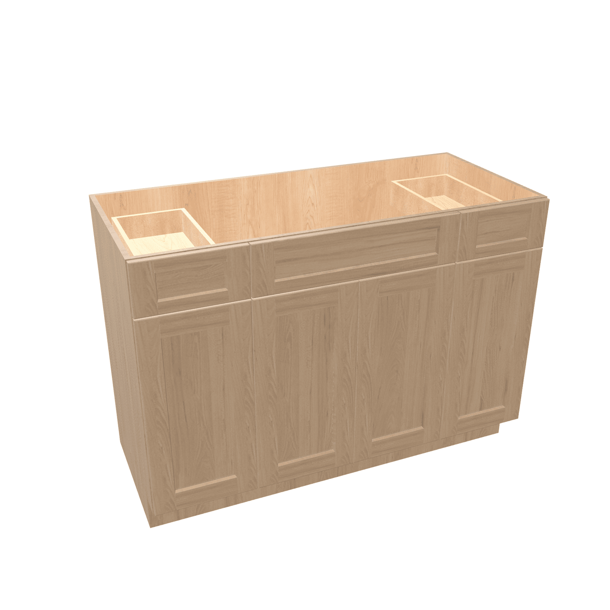 Harvest Assembled Vanity Combination Base Cabinets 48" - 60" Wide 4 Door with Drawers