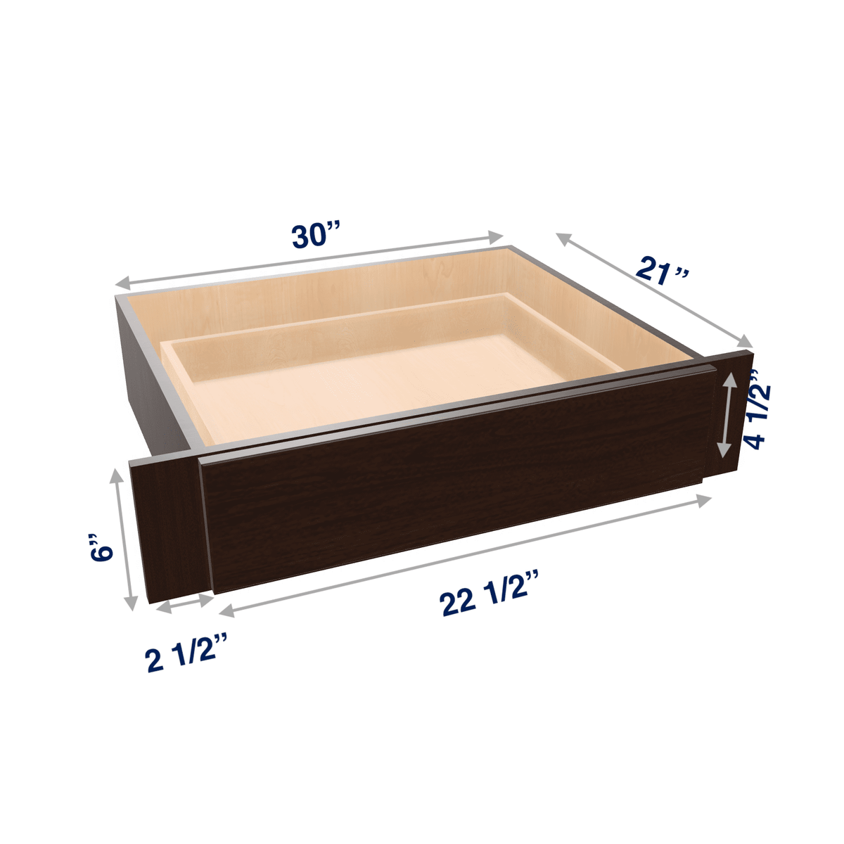 Espresso: Accessory Desk Knee Drawer 30" Wide