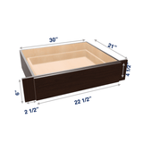 Espresso: Accessory Desk Knee Drawer 30" Wide