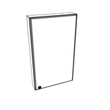 Smoky-Grey Vanity Wall Cabinet Medicine Cabinet  18" - 36" Wide