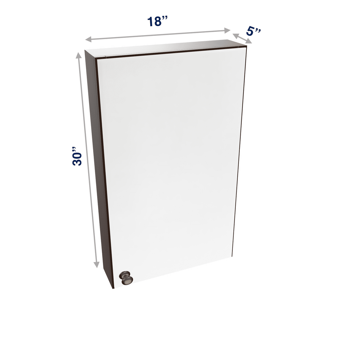 Espresso Vanity Wall Cabinet Medicine Cabinet  18" - 36" Wide