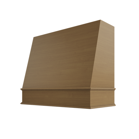 Shaker Essence Oak Hood WIL 1V Wilmington Angled Classic Moulding Smooth Wood
