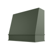 Shaker Ivy Hood WIL 1V Wilmington Angled Classic Moulding Smooth Wood