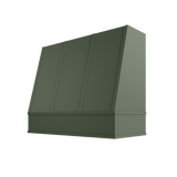Shaker Ivy Hood WIL 2V Wilmington Angled Flat Moulding Strapped Wood