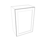 Smoky-Grey Assembled Wall Cabinet 1 Door 36" High