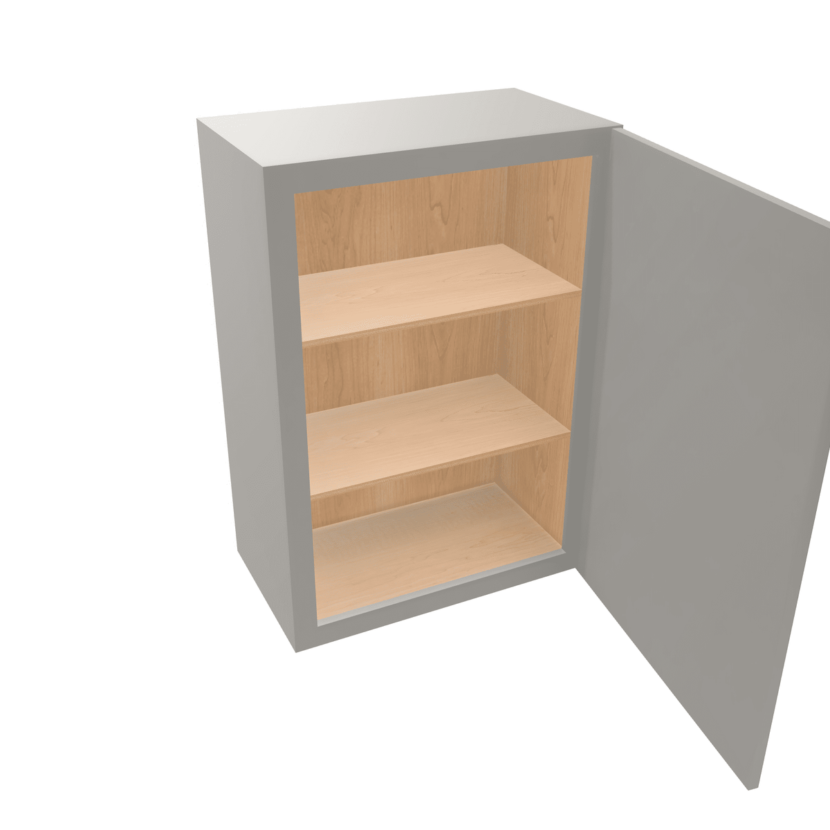 Misty-Grey Assembled Wall Cabinet 1 Door 30" High