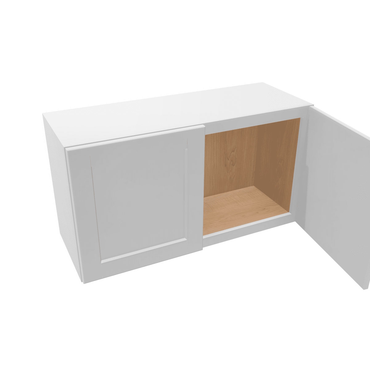 Luxor-White Assembled Wall Cabinet Abridged 12" High 2 Door