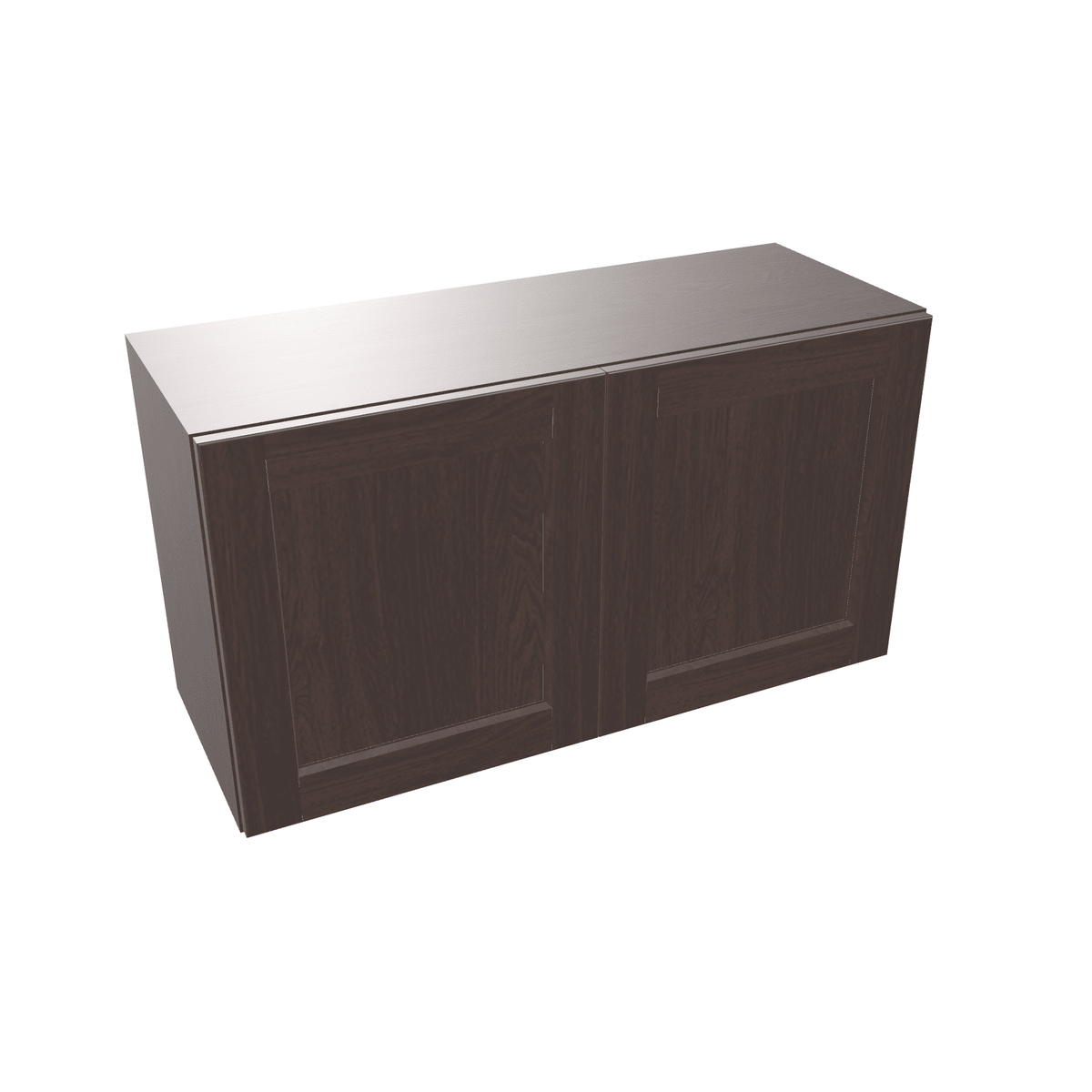 Espresso Assembled Wall Cabinet Abridged 15" High 2 Door