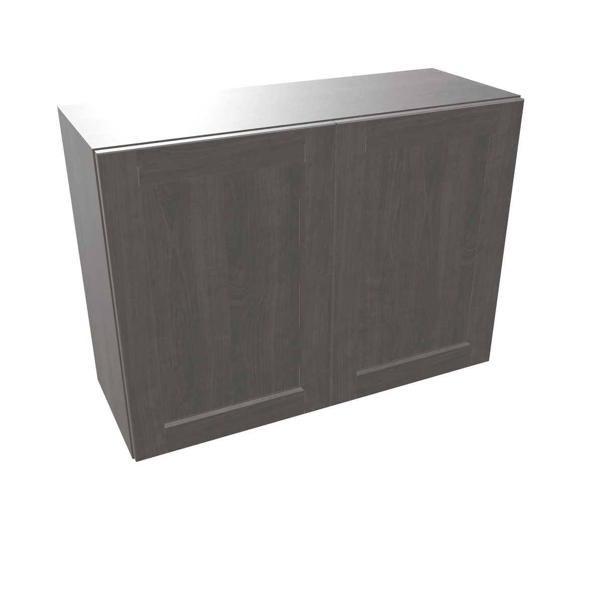Smoky-Grey Assembled Wall Cabinet Abridged Deep 15"