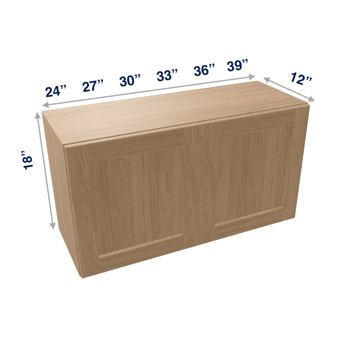 Harvest Assembled Wall Cabinet Abridged 18" High 2 Door