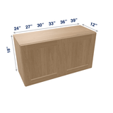 Harvest Assembled Wall Cabinet Abridged 18" High 2 Door