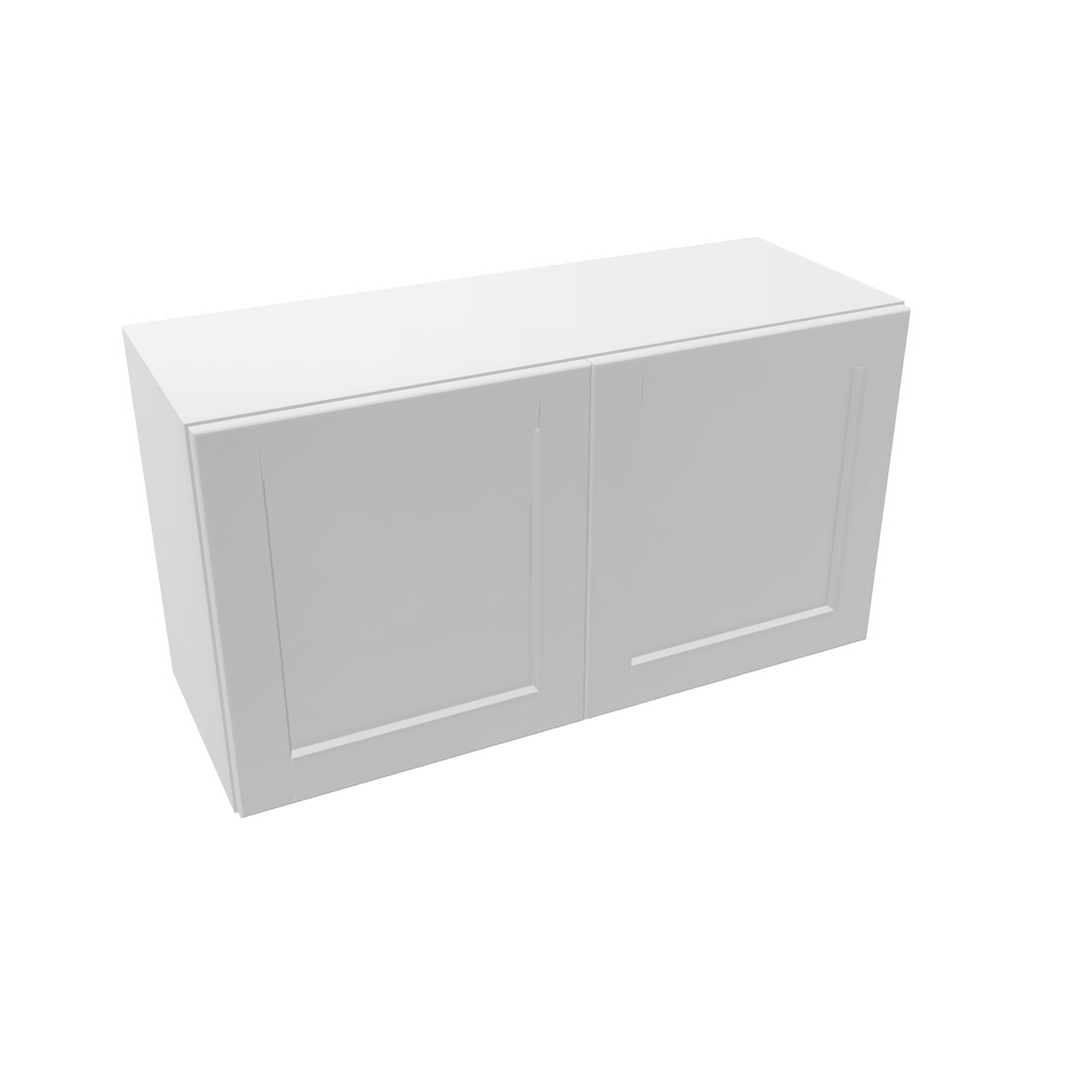 Luxor-White Assembled Wall Cabinet Abridged 18" High 2 Door
