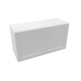 Luxor-White Assembled Wall Cabinet Abridged 18" High 2 Door