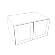 Smoky-Grey Assembled Wall Cabinet Abridged Deep Refrigerator 24"