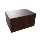 Espresso Assembled Wall Cabinet Abridged Deep Refrigerator 24"