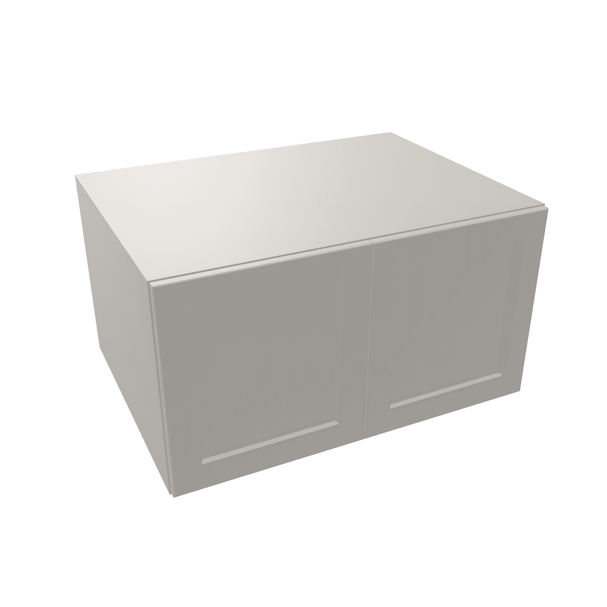 Misty-Grey Assembled Wall Cabinet Abridged Deep Refrigerator 24"