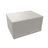 Misty-Grey Assembled Wall Cabinet Abridged Deep Refrigerator 24"