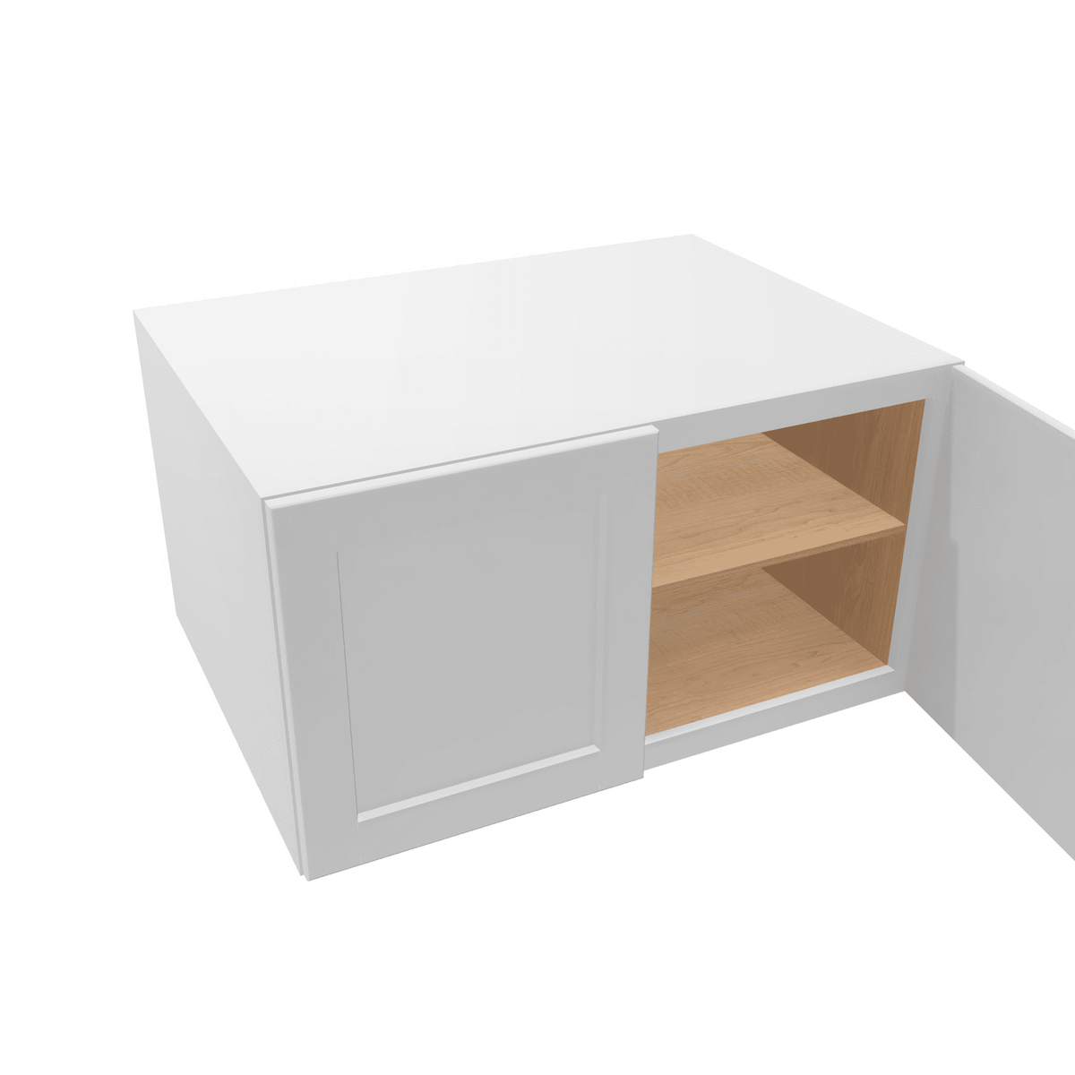 Luxor-White Assembled Wall Cabinet Abridged Deep Refrigerator 24"