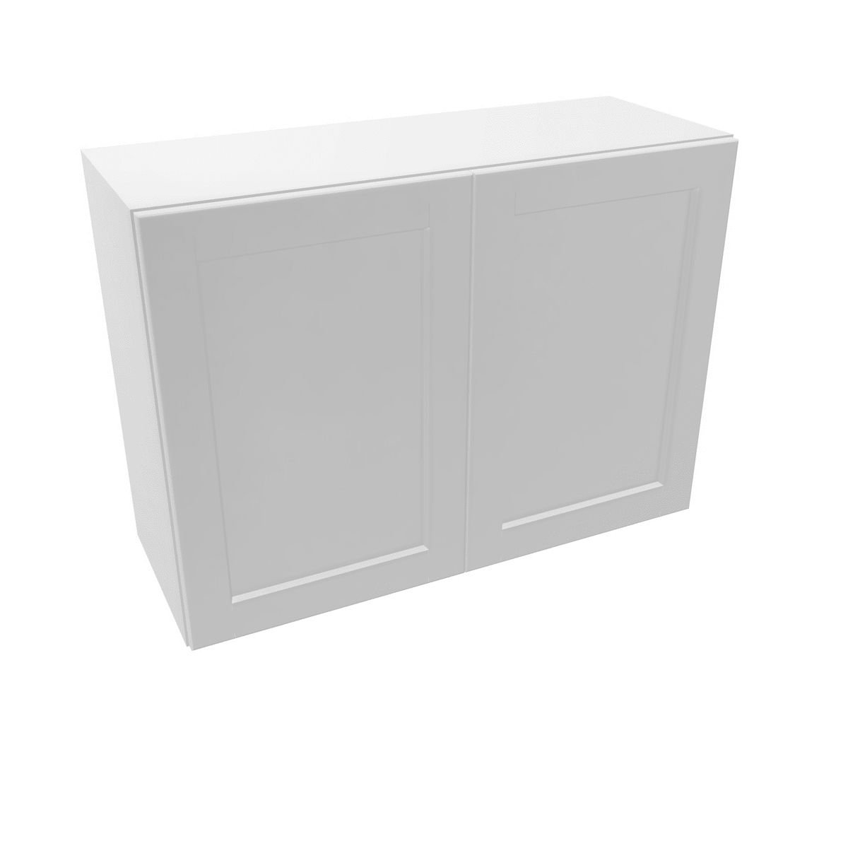 Luxor-White Assembled Wall Cabinet Abridged 24" High 2 Door