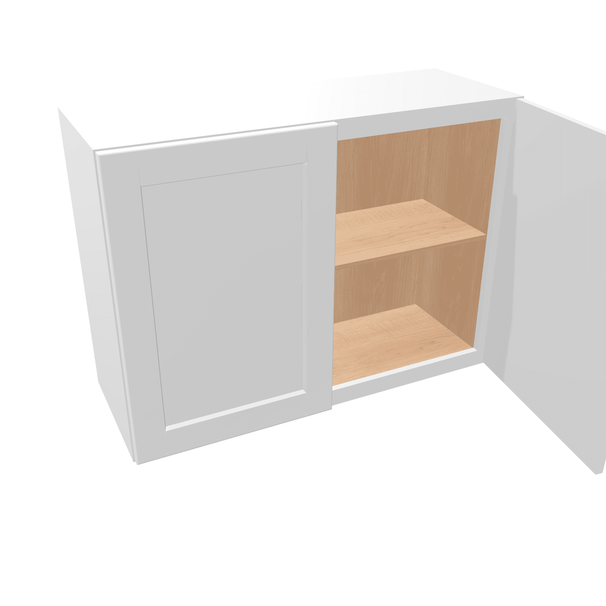 Luxor-White Assembled Wall Cabinet Abridged 24" High 2 Door