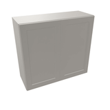 Misty-Grey Assembled Wall Cabinet 2 Door 30" High