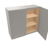 Misty-Grey Assembled Wall Cabinet 2 Door 30" High