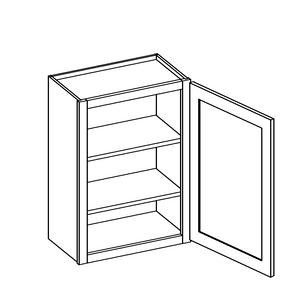 Wall Cabinet 36" High 1 Door