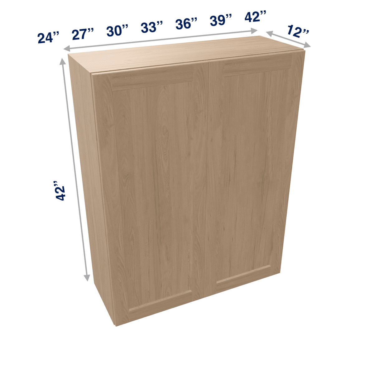 Harvest Assembled Wall Cabinet 2 Door 42" High