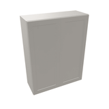 Misty-Grey Assembled Wall Cabinet 2 Door 42" High