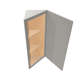 Misty-Grey Assembled Wall Cabinet Angle 1 Door