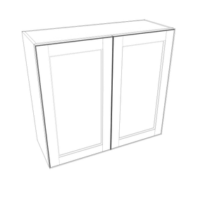 Smoky-Grey Assembled Wall Cabinet 2 Door 30" High