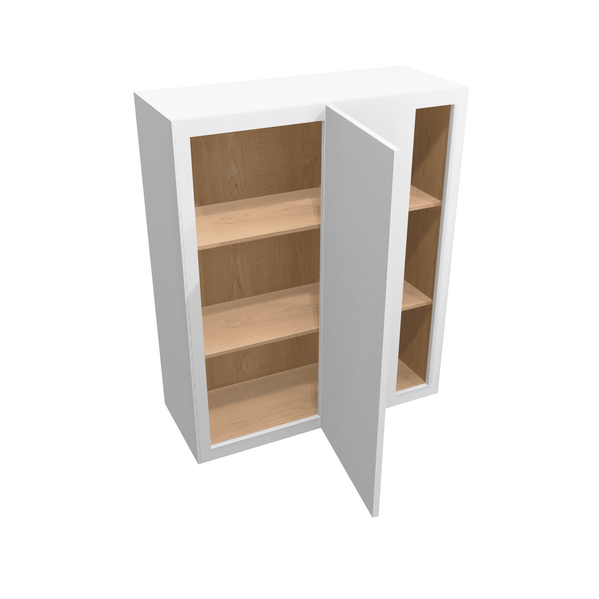 Luxor-White Assembled Wall Cabinet Corner Blind:  36" High 1 or 2 Door