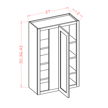 Wall Cabinet Corner Blind 27"