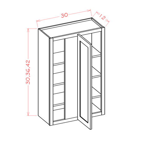 Wall Cabinet Corner Blind 30"