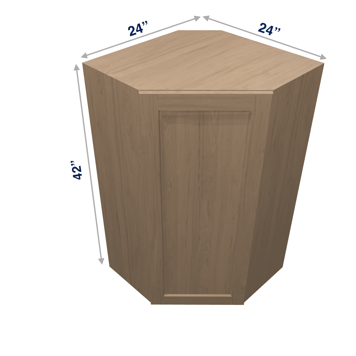 Harvest Assembled Wall Cabinet Corner Diagonal 24" Deep