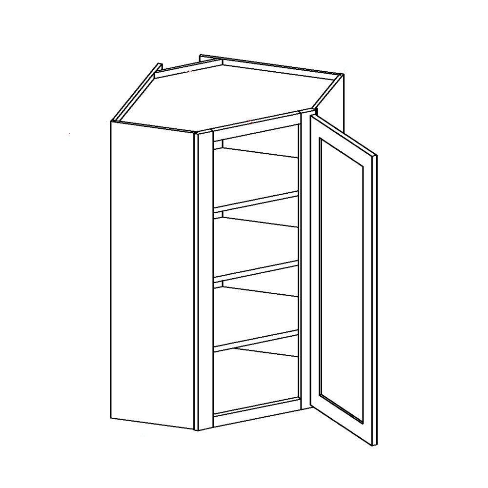  Wall Cabinet Corner Diagonal 24" Deep