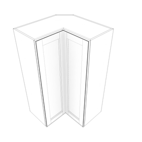 Smoky-Grey Assembled Wall Cabinet Corner Easy Reach