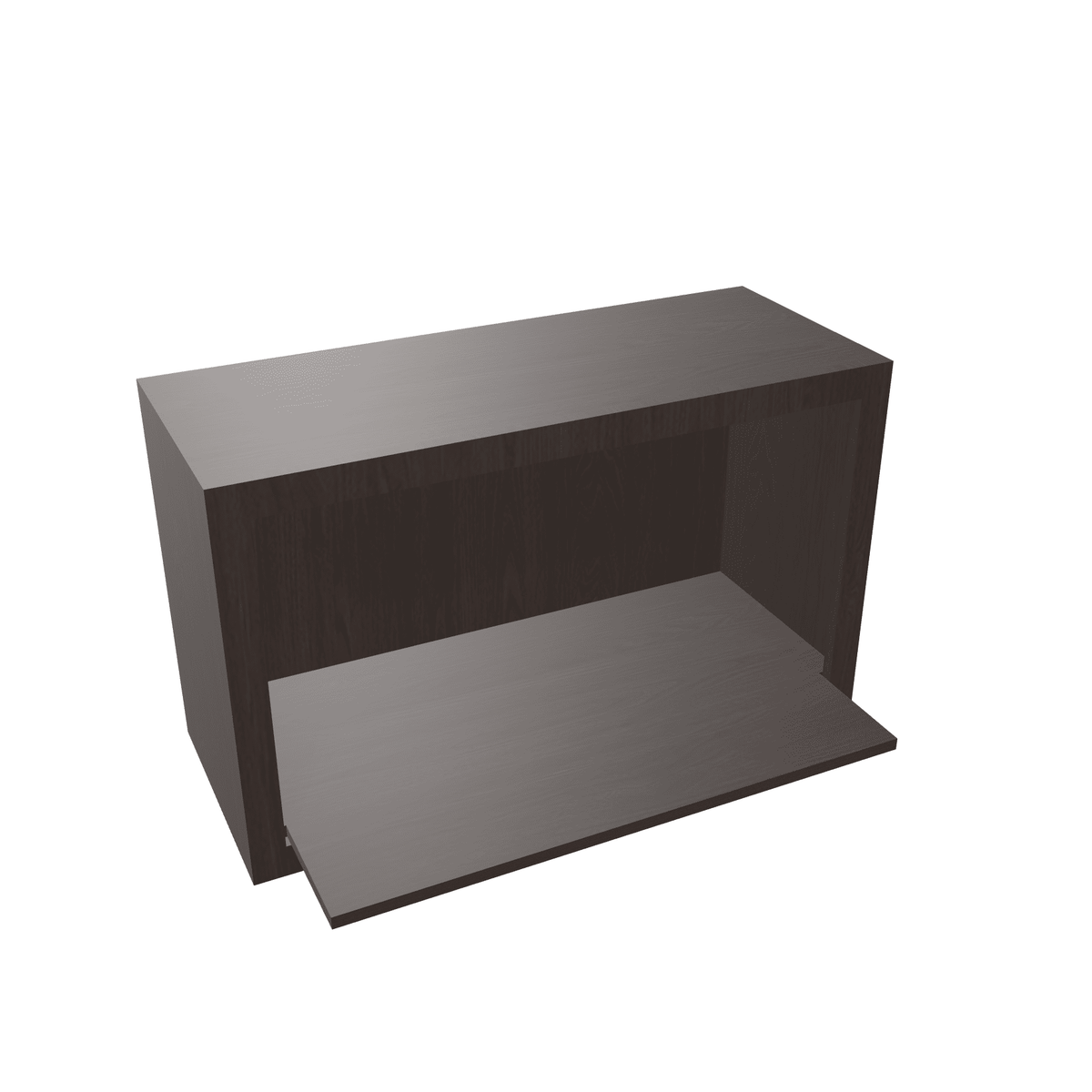 Espresso Assembled Wall Cabinet Microwave 30" Wide